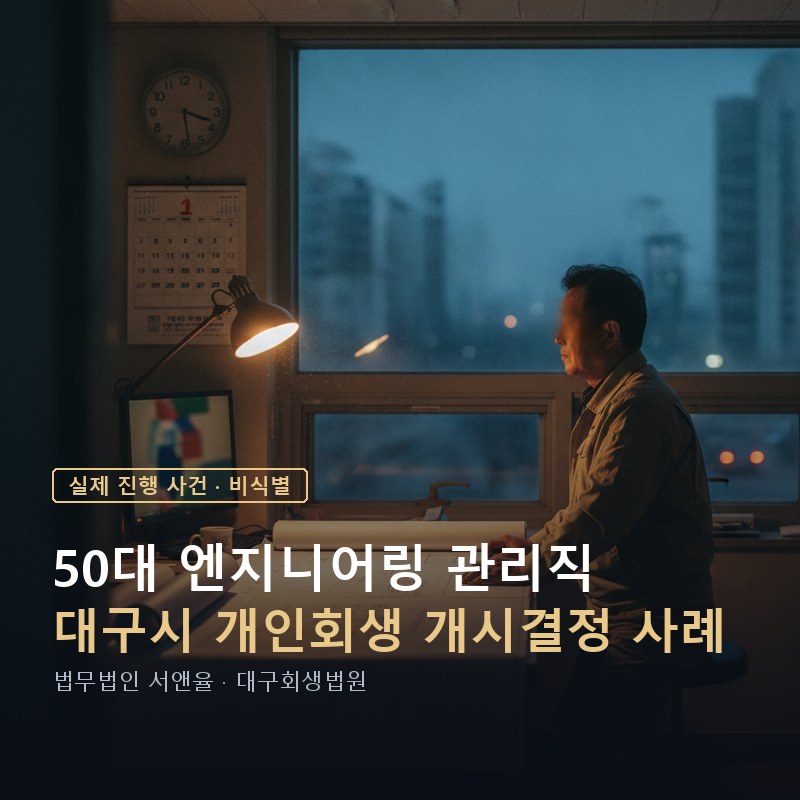 빚 3천만 원도 개인회생 하는 게 나을까|대구 50대 실제 사례 — 이해를 돕기 위한 연출 이미지